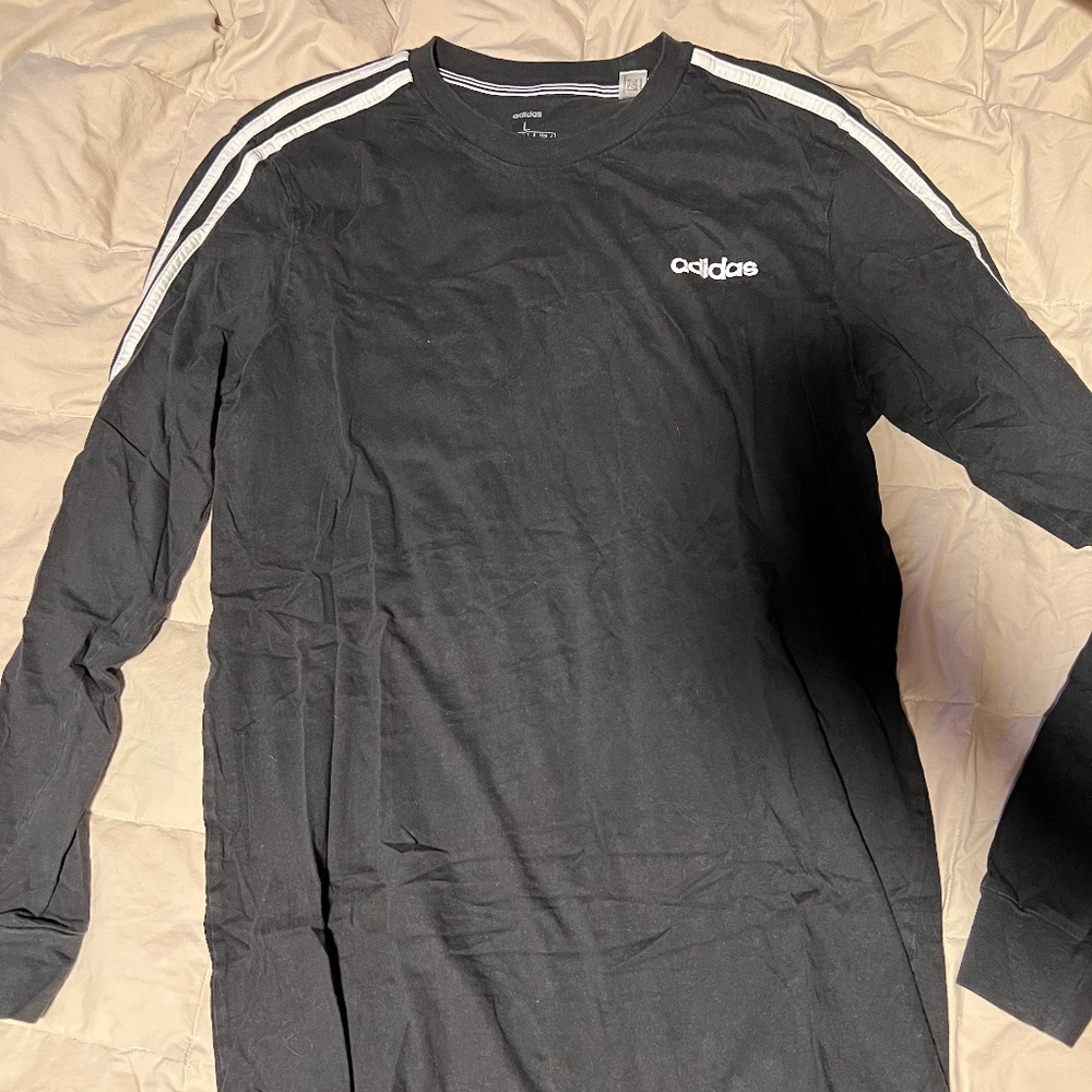 Black Long Sleeve Adidas Shirt